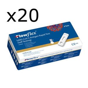 Flowflex SARS-CoV-2 Antigen snabbtest (självtest) - 4 förpackningar med 5 tester Med24.se