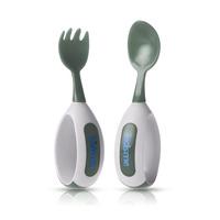 Kidsme Sked & Gaffel set - Grön