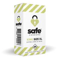 SAFE kondomer, King Size XL Extra Long & Wide - 10 st
