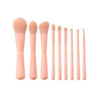 Happy Makeup-borstar med etui Peach - 9 st