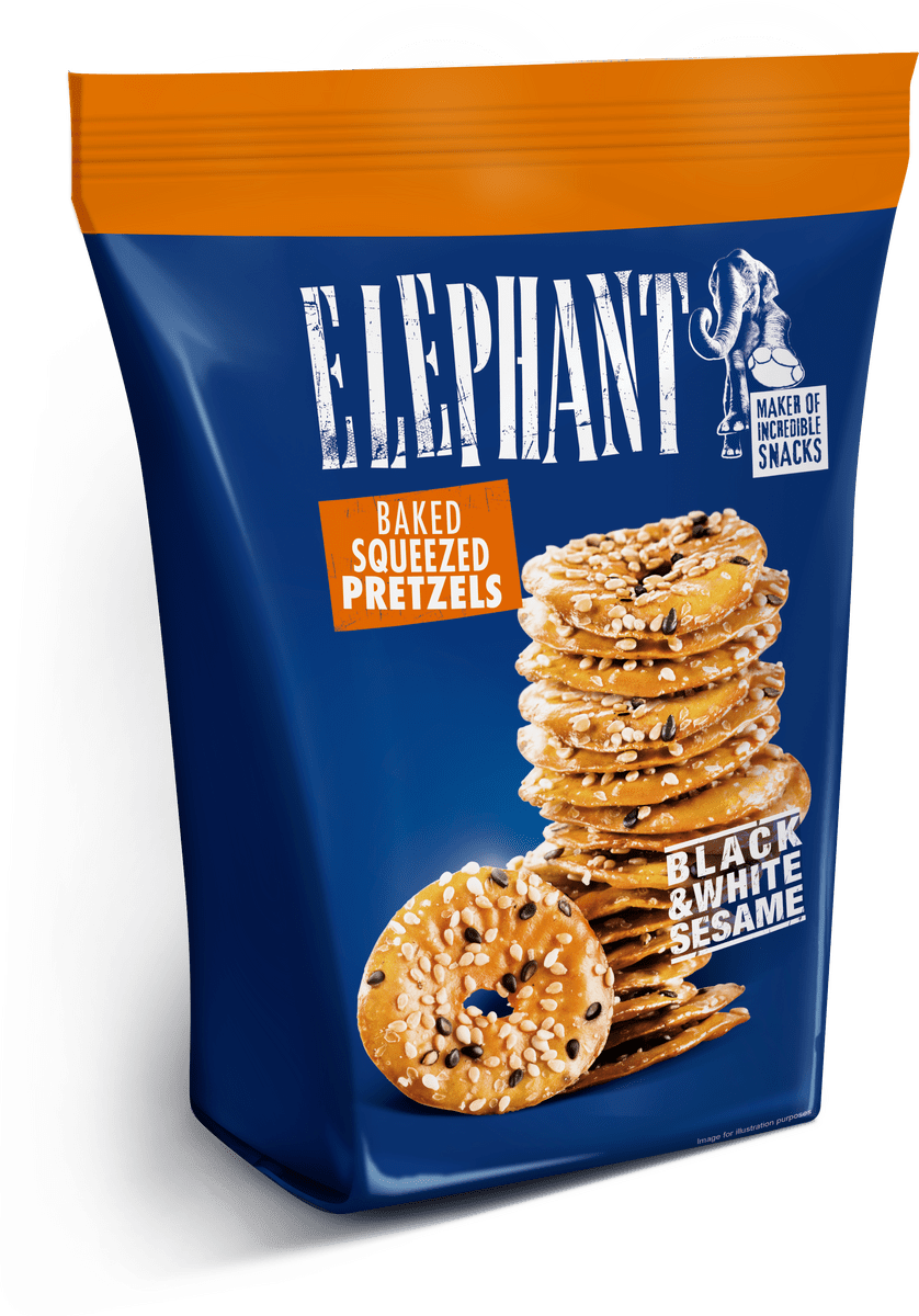 Pretzels with Black & White Sesame - 180 g