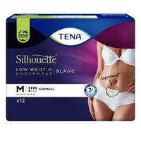 TENA Silhouette Normal Low Waist Inkontinenstrosa Strl. M - 12 st