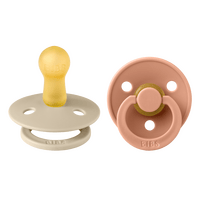 BIBS Colour Latex Vanilla/Peach 2 pack - Stl 2