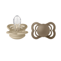 BIBS Supreme Silicone Vanilla/Dark Oak 2 pack - Stl 1