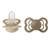 BIBS Supreme Silicone Vanilla/Dark Oak 2 pack - Stl 2
