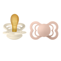 BIBS Supreme Latex Ivory/Blush 2-pack - Stl 2