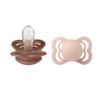 BIBS Supreme Silicone Woodchuck/Blush 2-pack - Stl 1