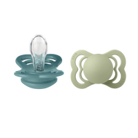 BIBS Supreme Silicone Island Sea/Sage 2-pack - Str. 1