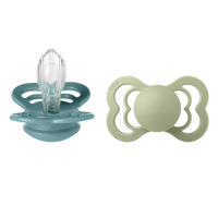 BIBS Supreme Silicone Island Sea/Sage 2-pack - Str. 2