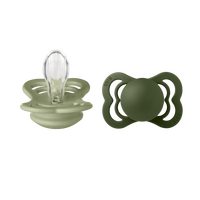 BIBS Supreme Silicone Sage/Hunter Green 2-pack - Stl 1