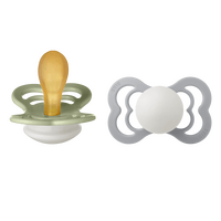 BIBS Supreme GLOW Latex Sage/Cloud 2 pack - Str. 2