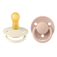 BIBS De Lux Latex Ivory/Blush 2 pack - Strl 2
