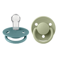 BIBS De Lux Silicone Onesize 2 pack - Island Sea/Sage