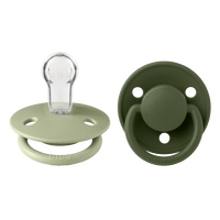 BIBS De Lux Silicone Onesize 2 pack - Sage/Hunter Green