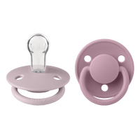 BIBS De Lux Silicone Onesize 2 pack - Dusky Lilac/Heather