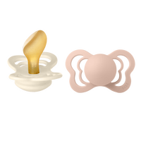 BIBS Couture Latex Ivory/Blush 2 pack - Str. 2