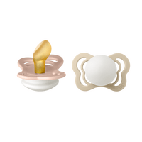 BIBS Couture GLOW Latex Blush/Vanilla 2 pack - Strl 1