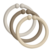 BIBS Loops Sand/Dark Oak/Vanilla - 12 pack