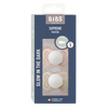 BIBS Supreme GLOW Silicone Blush/Vanilla 2 pack - Flera storlekar