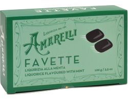 Amarelli Engelsk Lakrits m. pepparmint - 100 g