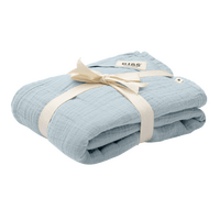 BIBS Muslin Swaddle 120x120 cm - Baby Blue