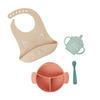 Babymoov ISY Silikonskål, sked, mugg & haklapp - Räv