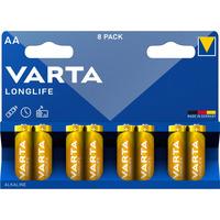 Varta Longlife AA batterier - 8 st