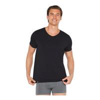 Boody Men's V-Neck T-Shirt Svart - S