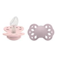 BIBS Infinity Silicone Anatomisk Blossom/Dusky Lilac 2-pack - Str. 2