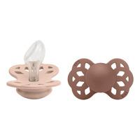 BIBS Infinity Silicone Anatomisk Blush/Woodchuck 2 pack - Str. 2