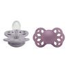 BIBS Infinity-napp Fossil Grey & Mauve med symmetrisk napp av silikon