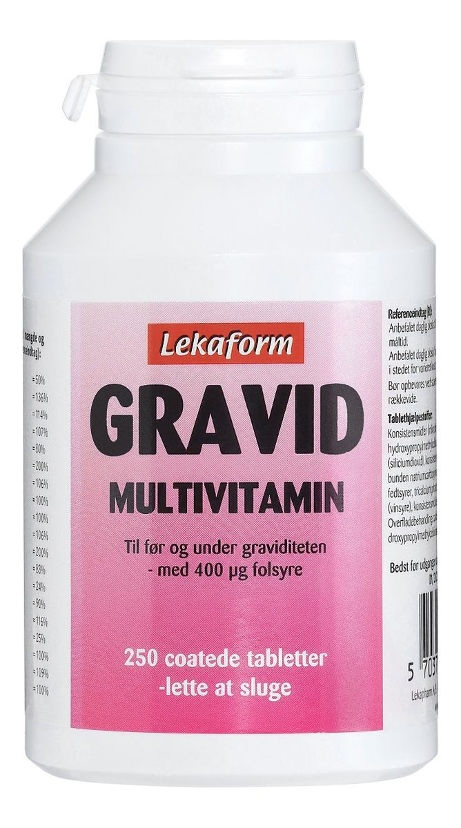 Köp Lekaform Gravid Multivitamin 250 tabletter billigt på Med24.se