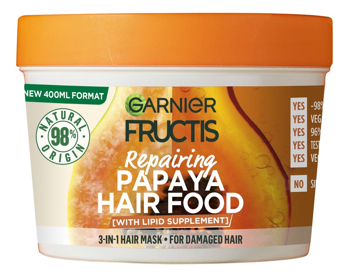 Garnier Fructis Hair Food Papaya Mask 400 ml Med24.se