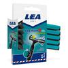 LEA Engångsrakhyvlar Premium 2 Flexibelt huvud - 5 st