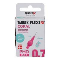Tandex Flexi Mellanrumsborste - 6 st - 0,40 mm = PHD 0,7 Coral