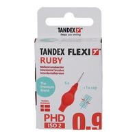 Tandex Flexi Mellanrumsborste - 6 st - 0,50 mm = PHD 0,9 Ruby