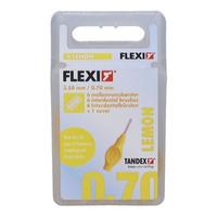 Tandex Flexi Mellanrumsborste - 6 st - 0,70 mm = PHD 1,1 Lemon