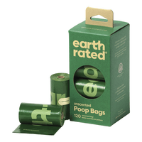 Earth Rated hundpåsar u. doft, miljövänliga - 120 st