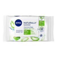 Nivea Naturally Good Cleansing Wipes - 25 st