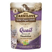 Carnilove Cat Pouch vaktel med maskros - 85 g