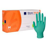 Abena Classic Sensitive Engångshandskar, Grön, Nitril, u/puder,100 st - M