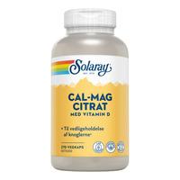 Solaray Cal-Mag Citrat med vitamin D - 270 st