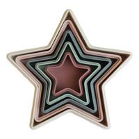 Mushie Stjärnlådor Staplingsleksak