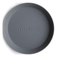 Mushie Tallrik Rund Smoke - 2 st