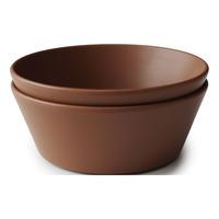 Mushie Skål Rund Caramel - 2 st