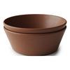 Mushie Skål Rund Caramel - 2 st