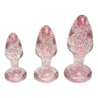 Baseks Butt Plug m. Glitter - 1 set
