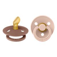 BIBS Colour Latex Anatomisk Blush/Woodchuck - 2 st - Str. 1