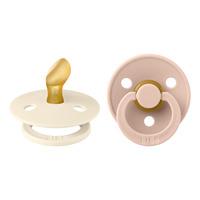 BIBS Colour Latex Anatomisk Ivory/Blush - 2 st - Str. 1