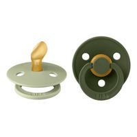 BIBS Colour Latex Anatomisk Sage/Hunter Green - 2 st - Strl. 1